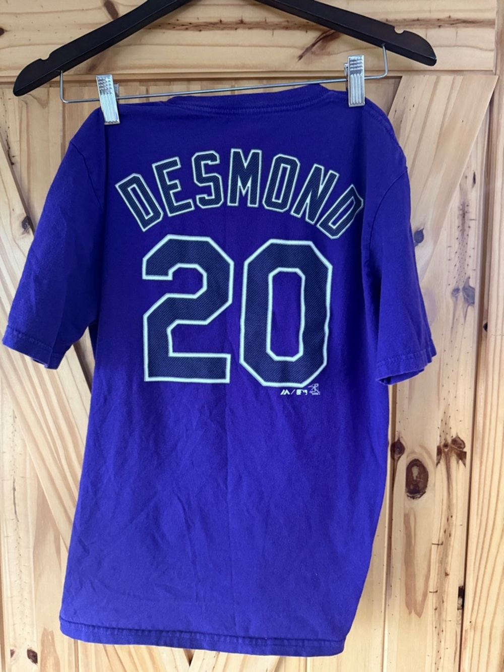 Majestic Purple 'Desmond 20' Men's Team Short Sleeve Shirt
